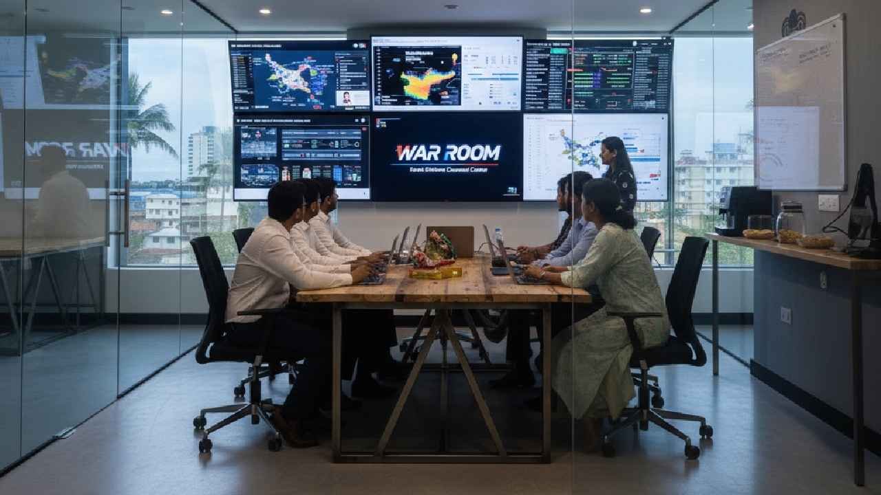 Political strategy war room